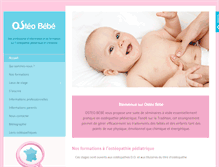Tablet Screenshot of osteo-bebe.com